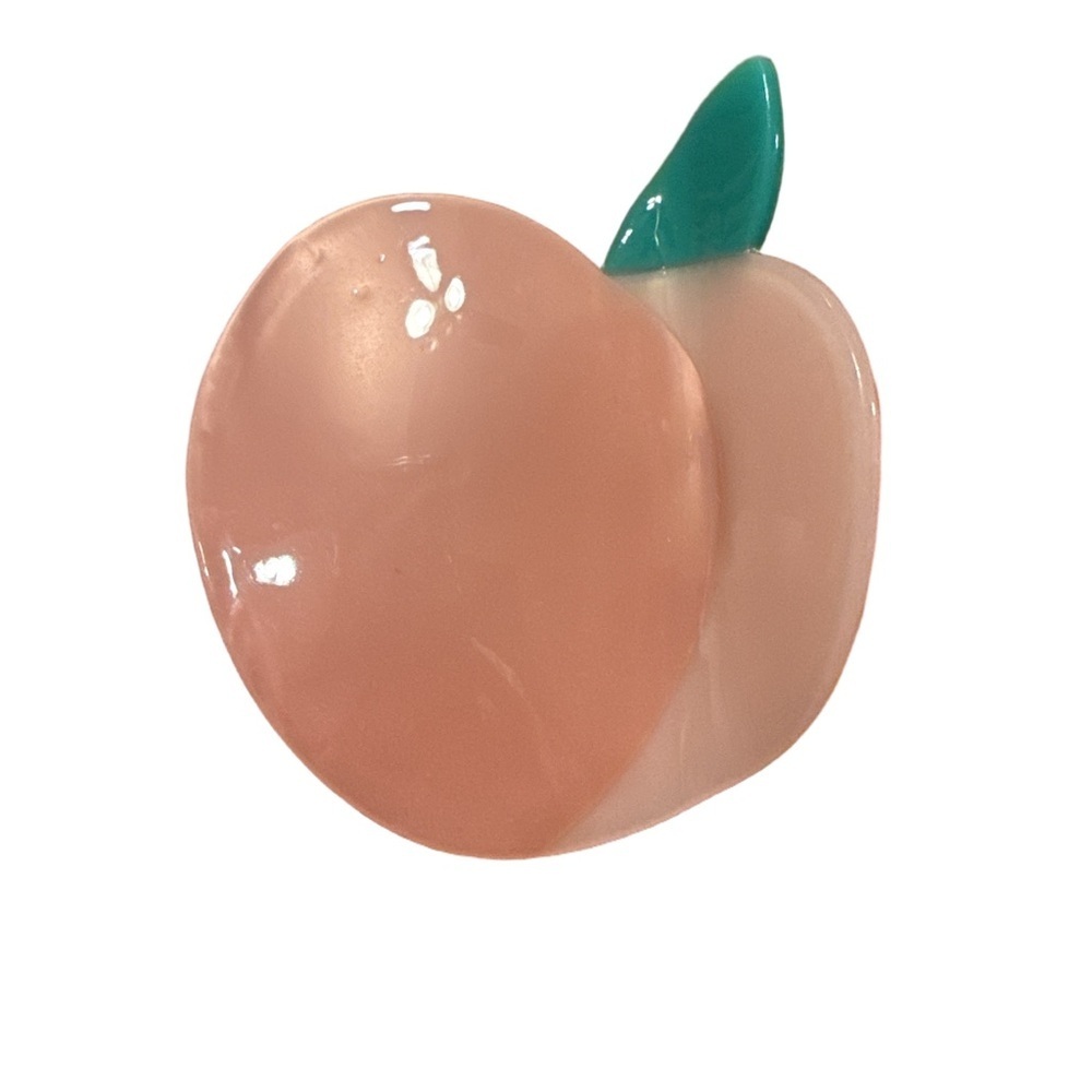 Peach Shaped hair clip